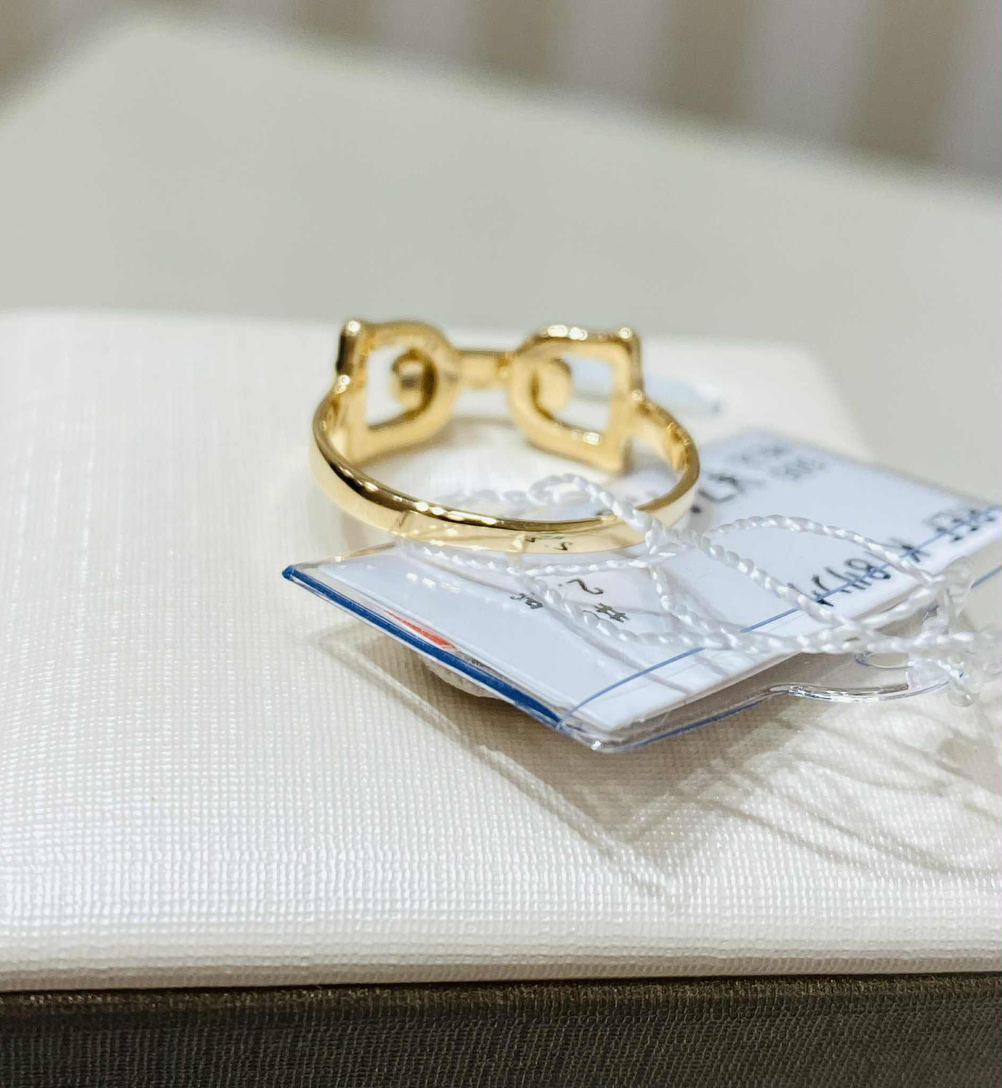 Clip/Ribbon Style Ring K18🇯🇵 Gold