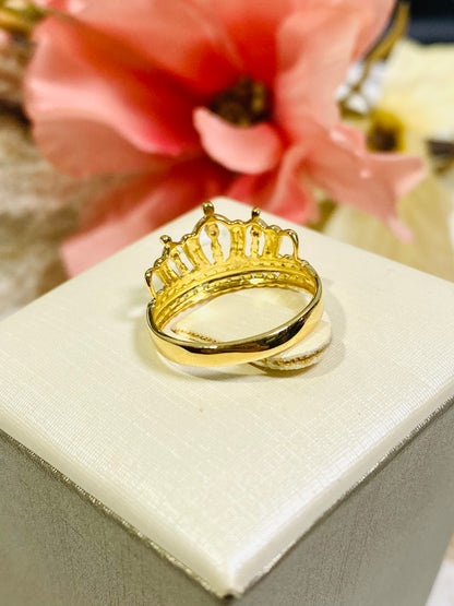 K18 Japan Gold Crown Ring