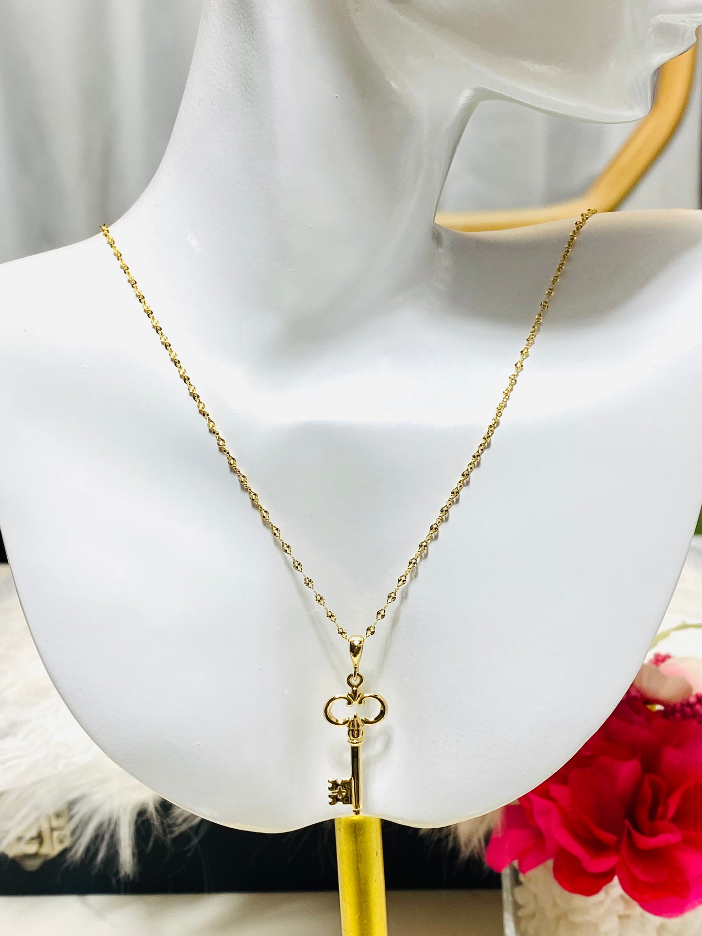 Key Necklace Set ADJ K18