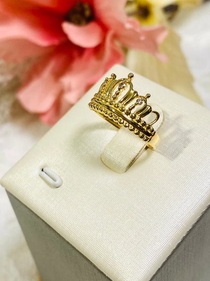 K18 Japan Gold Crown Ring