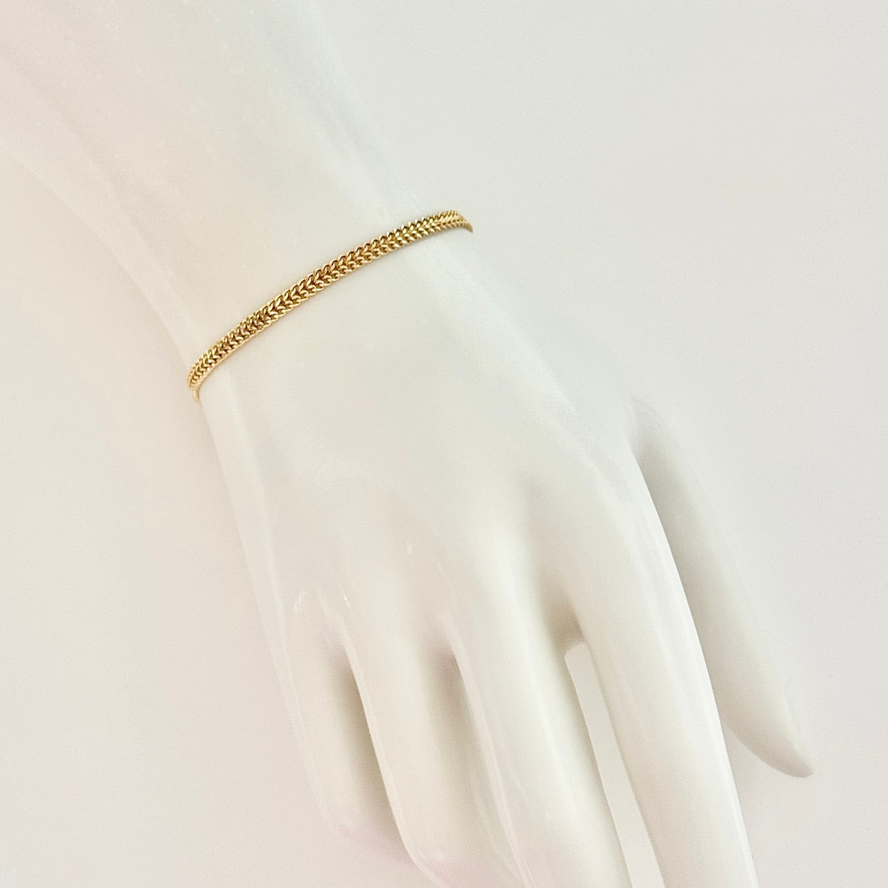 K18 Heartbiz Slim Type Bracelet
