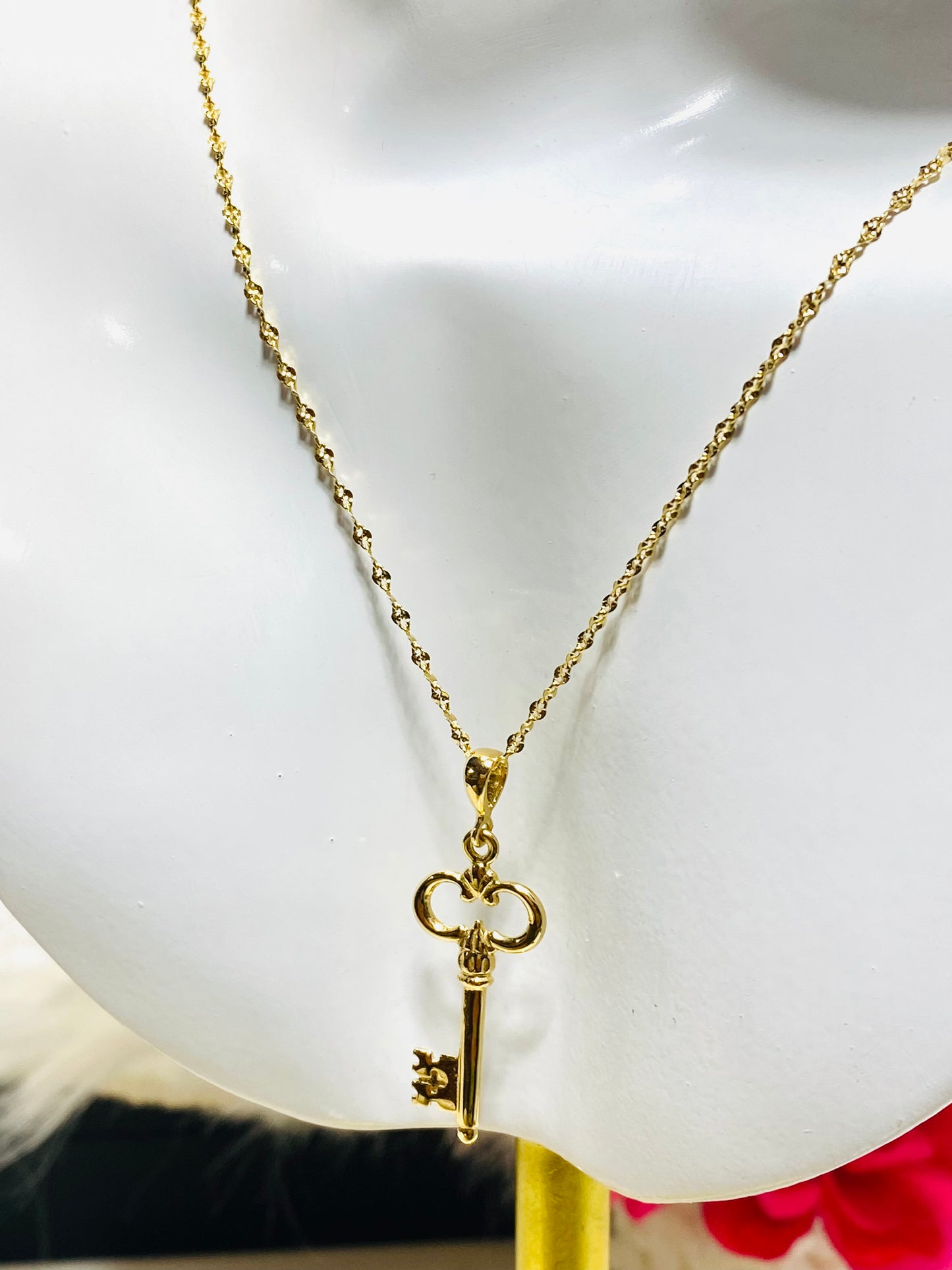 Key Necklace Set ADJ K18
