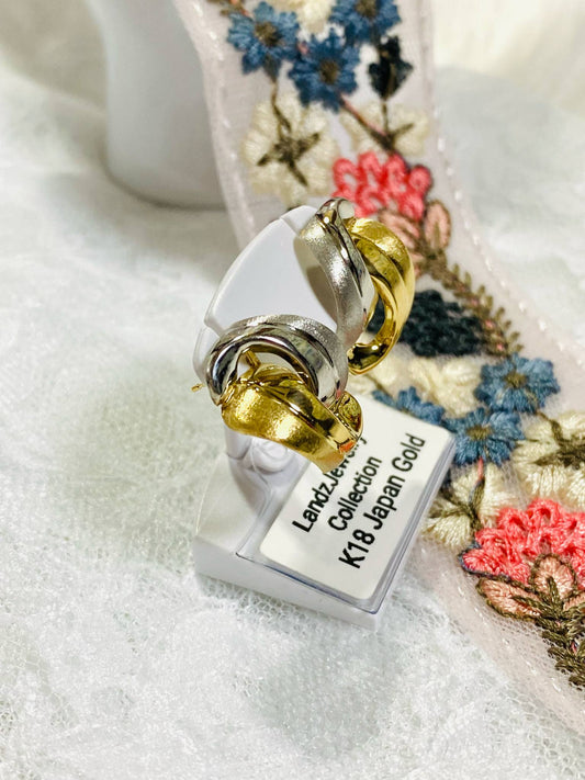 K18/PT Subasta Earrings