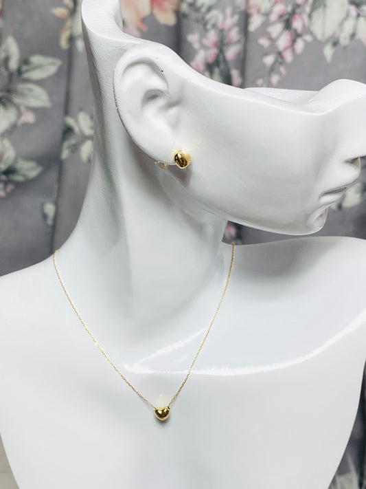 Necklace and Earrings Set K18