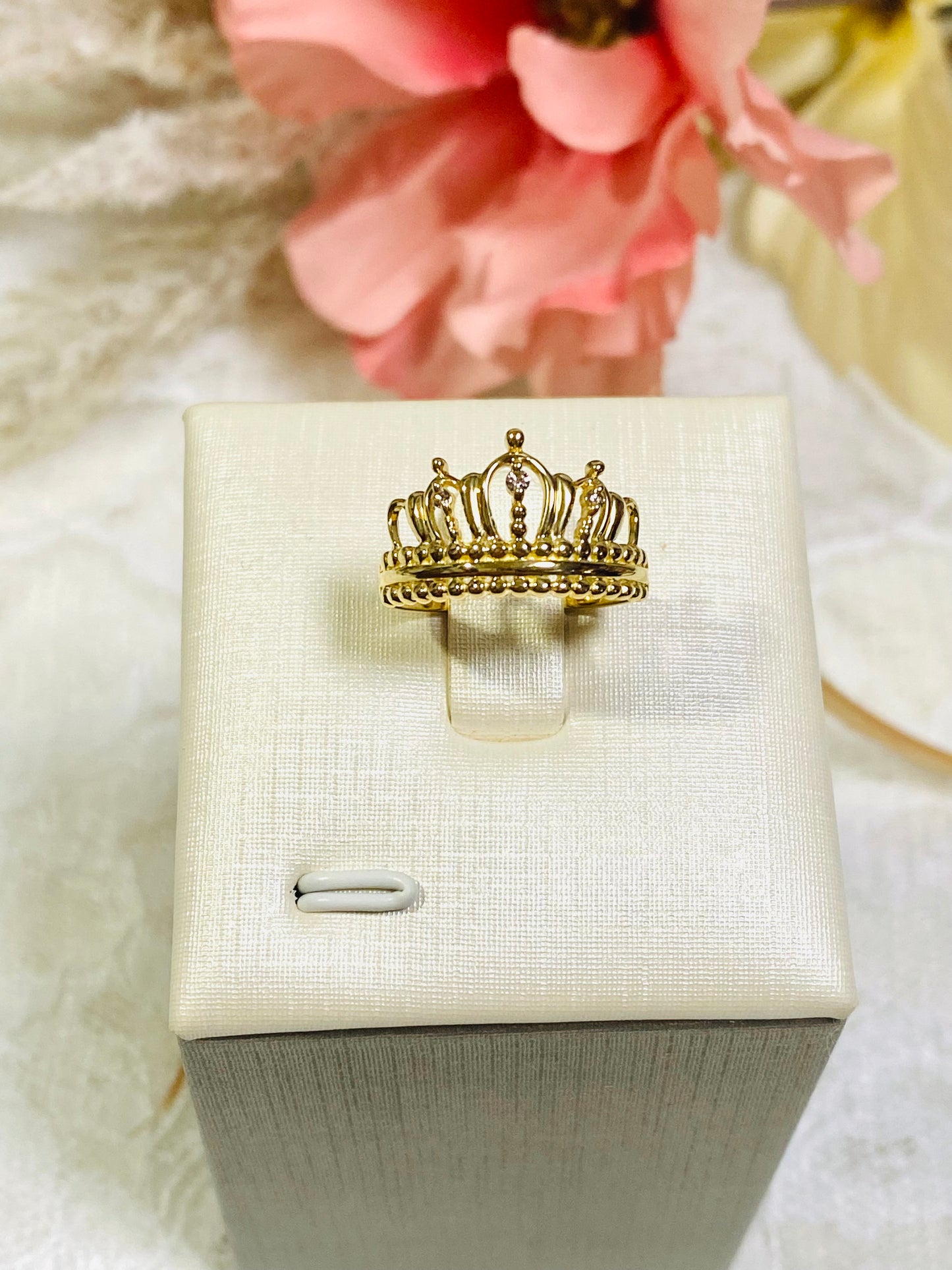 K18 Japan Gold Crown Ring