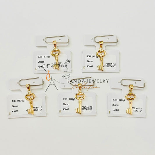 K18 Key Pendant Top