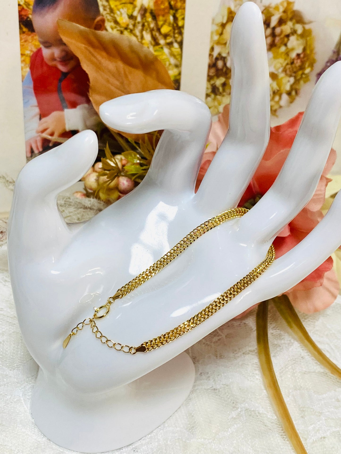 K18 Heartbiz Slim Type Bracelet