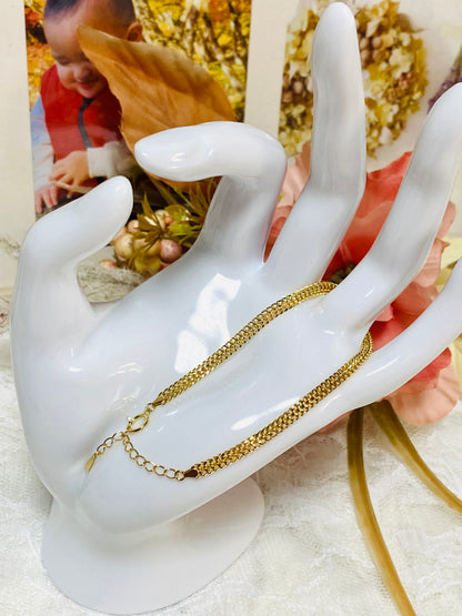 K18 Heartbiz Slim Type Bracelet