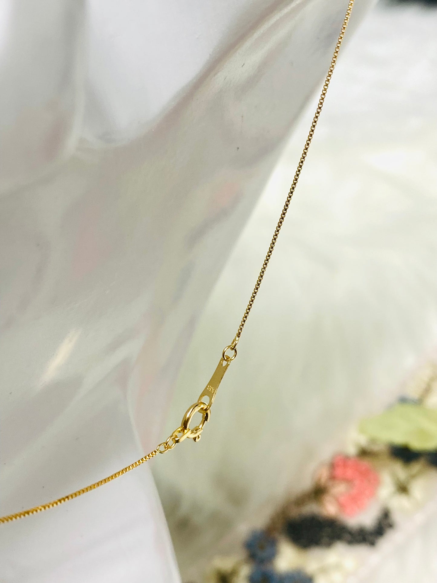 Cross Necklace Venetian Chain K18
