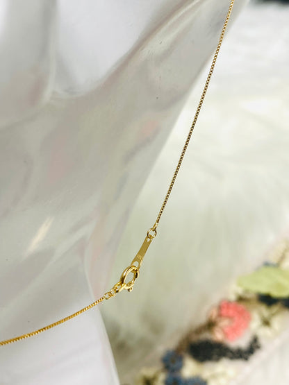 Cross Necklace Venetian Chain K18