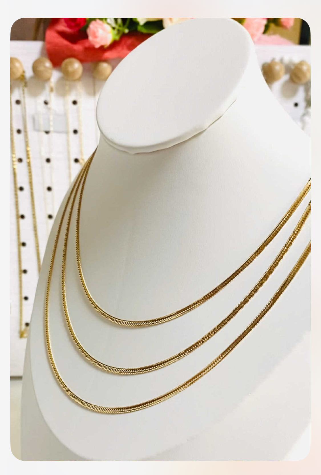 K18 12tc 45cm khei Chain Necklace
