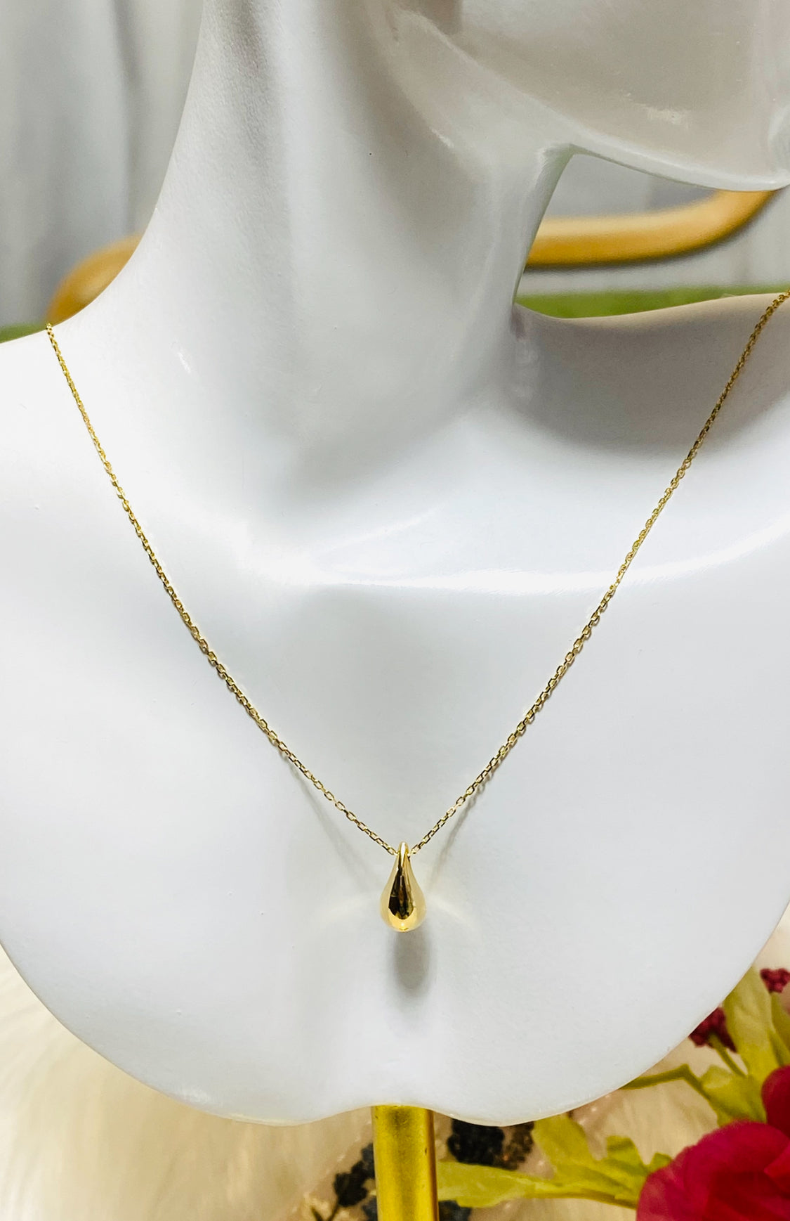 Teardrop Necklace (attached)