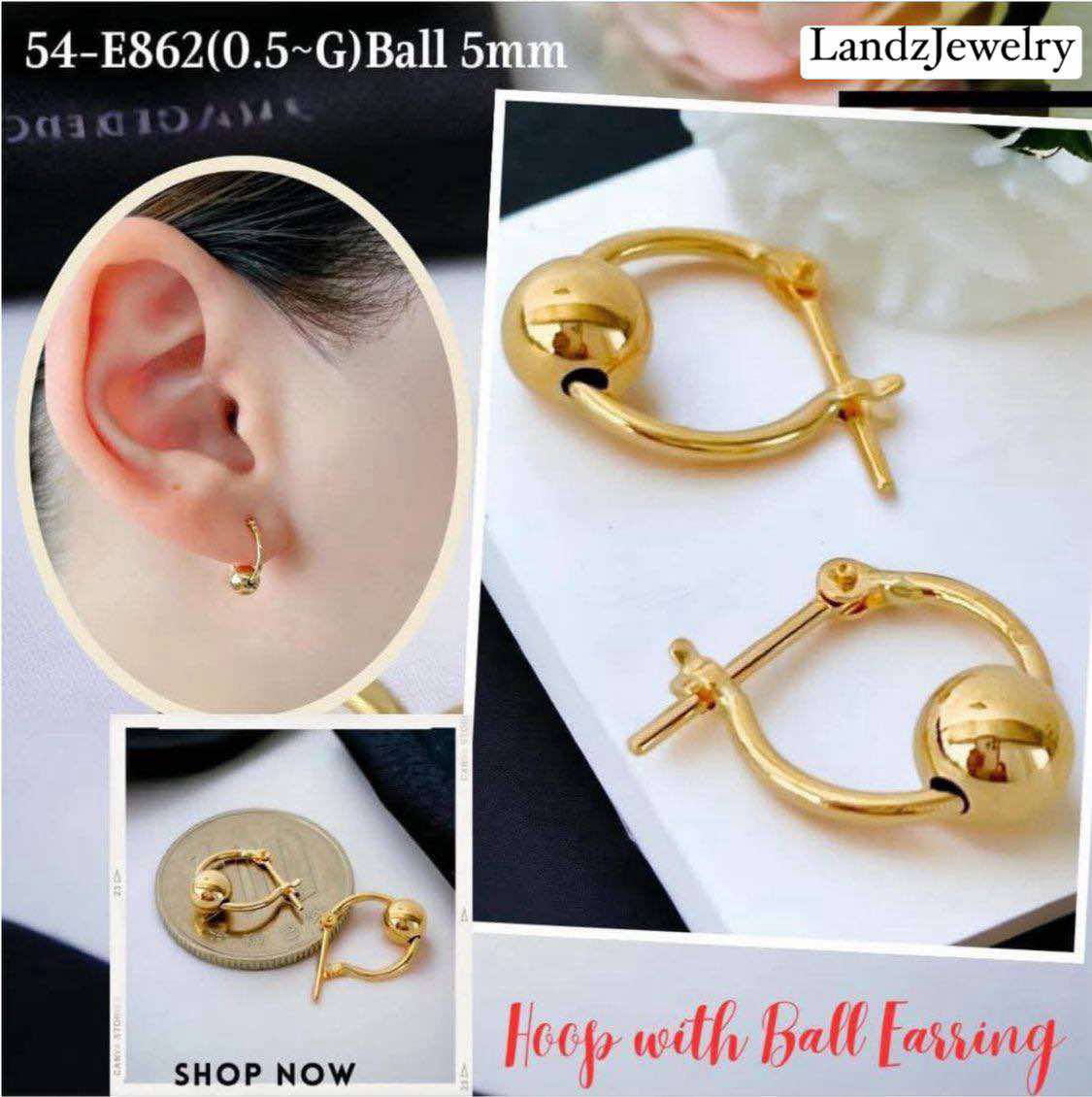 Cutie Cutie Earrings K18 🇯🇵 Gold