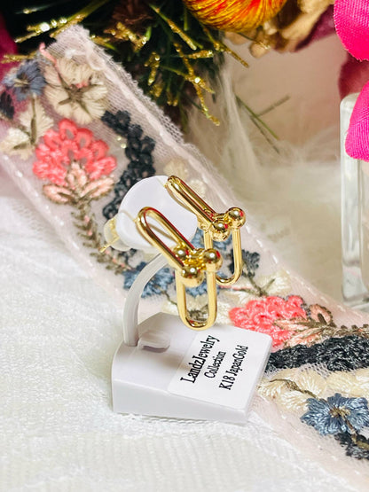 U-Shape Earrings K18 🇯🇵 Gold